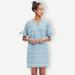 Madewell Dresses | Madewell | Embroidered Tie Sleeve Chambray Shift Dress Xxs Pockets | Color: Blue/White | Size: Xxs