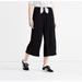 Madewell Pants & Jumpsuits | Madewell Wide Leg Crop High Rise Stretch Dress Pants Black Size Xxs | Color: Black | Size: Xxs