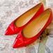 J. Crew Shoes | J. Crew Red Leather Flats 8.5 8 1/2 | Color: Pink/Red | Size: 8.5