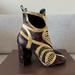 Louis Vuitton Shoes | Louis Vuitton Runway Infrarouge Queen Of Hearts Ankle Boots | Color: Black/Gold | Size: 7