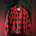 Levi's Jackets & Coats | Levis Plaid Sherpa Jacket Rare Medium | Color: Black/Red | Size: M