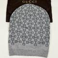 Gucci Accessories | Gucci Men's 369627 Gray Wool Horsebit Logo Print Slouchy Beanie Hat | Color: Gray | Size: Os