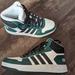 Adidas Shoes | Adidas Neo Hoops 2.0 Mid "Black Green" Fw5995 Size 7.5 | Color: Green/White | Size: 7.5