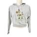 Disney Tops | Disney Cropped Hoodie Juniors S (3-5) Gray Mickey Mouse Euc | Color: Gray | Size: Juniors S (3-5)