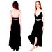 Free People Dresses | Free People Mermaid Maxi Dress 0 Xsmall Black Sexy Formal Gown Cut Out Slats Nwt | Color: Black | Size: 0