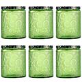 EXCEART 6pcs Candle Cup Ornament Container Tealight Candle Jar Candle Making Tin Food Storage Jars Round Candle Pot Candle Vessels Essential Oil Candles Storage Can Jam Jar Canned Glass