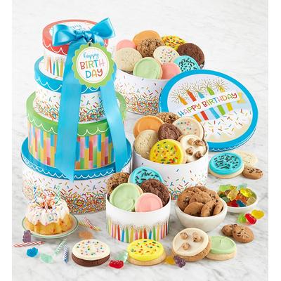 Birthday Gift Tin Tower by Cheryl's Cookies