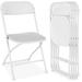 Inbox Zero Lorsung Plastic/Resin Banquet Folding Chair Set of 4 Plastic/Resin in White | 31.5 H x 17.5 W x 17.5 D in | Wayfair