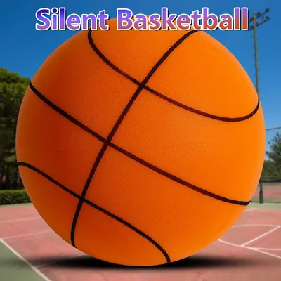 Ballon de basket-ball d'intérieur silencieux pour enfants et adultes 24cm No.5 7 mousse souple
