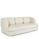 3-Sitzer Sofa MILANO - 3-Sitzer Sofa, Tweed in Miami Beige, B220