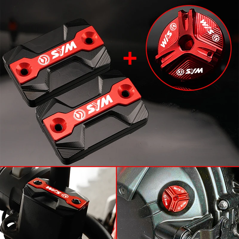 SYM Per SYM CRUISYM 300 GTS 300i 250 JOYMAX Z 125 250 300 Moto Freno Anteriore Serbatoio Fluido Coperture del Serbatoio Tappi Tappo di Riempimento Olio
