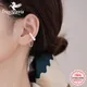 Trust davis Mädchen echte 925 Sterling Silber einzigartige Design Perle Ohrclip Ohrringe für Frauen