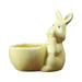 piaybook 2024 Easter Plant Pot Easter Rabbit Mini Ceramic Succulent Plant Pots Thumb Flower Pots For Small Plants Decorative Plant Pot for All Plants Flowers Vegetables