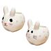 2pcs Rabbit Flower Pot Bunny Planter Ceramic Garden Pots Decorative Shaped Pot Windowsill Box for Garden Home Office Desk Decor