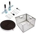 BESHOM Stainless Steel Charcoal Firebox Basket Offset Smoker Basket With Handle Rust