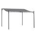 Outsunny 10 x 13 Outdoor Pergola Gazebo Canopy w/ Drain Holes Gray