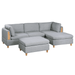 Veranda 5 Pcs Modular Sofa Set - Light Gray