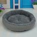 RONSHIN Soft Flannel Pet Dog Puppy Cat Kitten Pig Round Warm Bed Home House Cozy Nest Mat Pad with 3D PP Cotton Filling