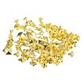 120Sets Spike Rivet 9mm Cone Rapid Rivet Nailhead Studs Copper Punk Square Spikes (Gold Tone)