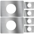 6pcs Door Reinforcement Plates Stainless Steel Door Striker Plates Door Knob Plates