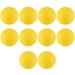 10pcs Yellow Soft Elastic Indoor Practice PU Golf Ball