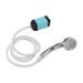 Portable Shower Camping Shower 3 Gears Adjustable Outdoor Camp Shower Pump Electric Rechargeable Portable Camping Shower Blue