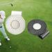 Wliqien Golf Ball Marker Fine Workmanship Corrosion-resistant Golf Accessory Round Magnetic Golf Cap Clip for Golf Lover