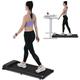 Walking Pad Under Desk Treadmill for Home Office -2.5HP Walking Treadmill With Incline Bluetooth Speaker 0.5-4MPH 265LBS Capacity Treadmill for Walking Running - Wristband Remote