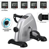 Under Desk Bike Pedal Exerciser Mini Exercise Bike for Arm/Leg Exercise Pedal Exerciser for Seniors with LCD Display