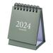 Herrnalise Mini Desk Calendar 2024 - Runs From Aug 2023 until Dec 2024 Small Standing Desk Calendars with Stickers for Home Office School Planning Organizing Daily Scheduler(Army Green)