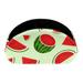 OWNTA Summer Fruit Watermelon Red Green Pattern PVC Leather Brush Holder with Five Compartments - Pencil Organizer and Pen Holder