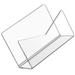 2pcs Mail Organizer Acrylic Desk Letter Holder Organizer Clear Desktop File Organizer