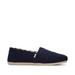 TOMS Women's Blue Alpargata Navy Heritage Canvas Espadrille Shoes, Size 6