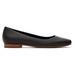 TOMS Women's Black Briella Leather Flat Shoes, Size 5.5