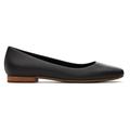 TOMS Women's Black Briella Leather Flat Shoes, Size 8