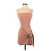 Fashion Nova Cocktail Dress - Mini: Tan Dresses - Women's Size X-Small