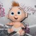 Disney Toys | Disney 6 Inch Incredibles Baby Jack Jack Plush Diaper Stuffed Baby Doll Stuffed | Color: Cream/White | Size: Osb