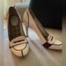 Gucci Shoes | Authentic Gucci Lifford White Penny Loafer Pumps | Great Condition! | Color: White | Size: 9