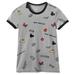 Disney Tops | Disney X Nyc Nwot Graphic Tshirt Size Medium | Color: Gray | Size: M