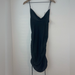 Free People Dresses | Free People Intimately Black Ruched Slip Dress Size M Nwt | Color: Black | Size: M