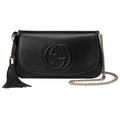 Gucci Bags | Gucci Soho Chain Crossbody Shoulder Bag Black Leather | Color: Black | Size: Os