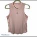 Adidas Tops | Adidas Climalite Blush Pink Sleeveless V-Neck Tank Top Reflective Women’s Size M | Color: Pink | Size: M