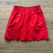 J. Crew Skirts | J Crew Linen Blend Skirt | Color: Red | Size: 6