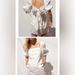Free People Dresses | Free People Mare Mare White Puff Sleeve Dress | Color: White | Size: M