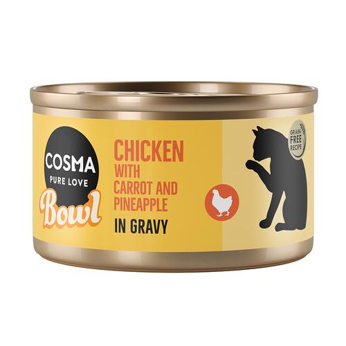 12x 80g Cosma Bowl Hühnchenbrust Katzenfutter nass