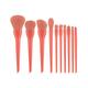 VIPAVA Makeup Brush Sets Candy Makeup Brushes Set Face Foundation Powder Eye Shadow Eyebrow Highlight Blending Brush Beauty Cosmetic Tools (Color : 10PCS red)