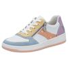 Sneaker RIEKER SPORT, Damen, Gr. 42, bunt (weiß bunt), Lederimitat, sportlich, Schuhe, in aktueller Farbkombination, Freizeitschuh, Halbschuh, Schnürschuh