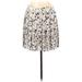 Banana Republic Casual Mini Skirt Mini: Ivory Floral Bottoms - Women's Size 6