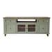 Rosalind Wheeler Bretney 75.5" Solid Wood Console Table Wood in Brown/Green | 32.75 H x 75.5 W x 17.75 D in | Wayfair