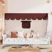 Harper Orchard Ralitsa Tent Bed Wood in Brown | 55.59 H x 78.79 W x 57.59 D in | Wayfair 0CF77FB3A7E943CF80DCF3188F0F22A0